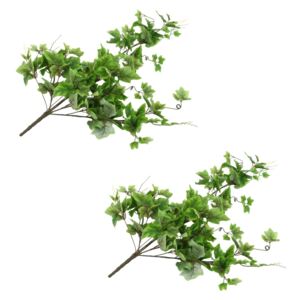 VidaXL Artificial Leaves Grape 2 pcs Green 90 cm