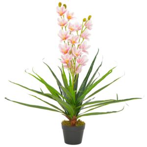 VidaXL Artificial Plant Orchid with Pot Pink 90 cm
