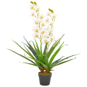 VidaXL Artificial Plant Orchid with Pot White 90 cm