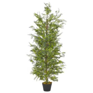 VidaXL Artificial Plant Cypress Tree with Pot Green 150 cm