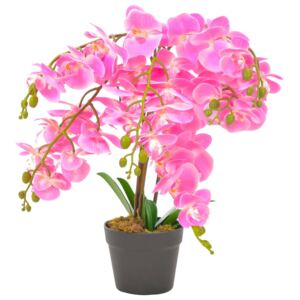 VidaXL Artificial Plant Orchid with Pot Pink 60 cm