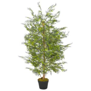 VidaXL Artificial Plant Cypress Tree with Pot Green 120 cm