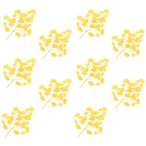 VidaXL Artificial Leaves Ginko 10 pcs Yellow 65 cm