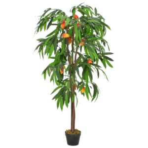 VidaXL Artificial Plant Mango Tree with Pot Green 150 cm