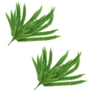 VidaXL Artificial Leaves Fern 2 pcs Green 120 cm