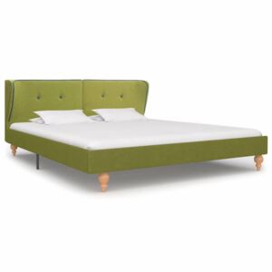 VidaXL Bed Frame Green Fabric 150x200 cm