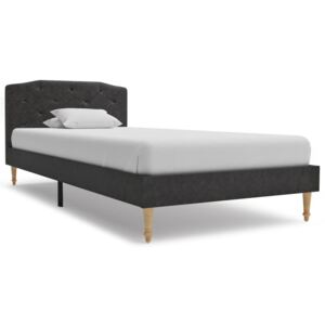 VidaXL Bed Frame Black Fabric 90x190 cm