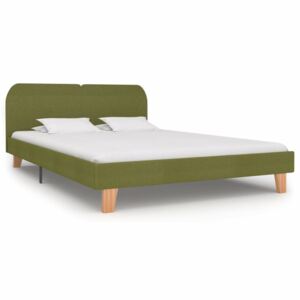 VidaXL Bed Frame Green Fabric 150x200 cm