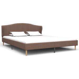 VidaXL Bed Frame Brown Fabric 180x200 cm 6FT Super King