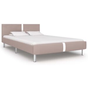 VidaXL Bed Frame Cappuccino Faux Leather 120x190 cm