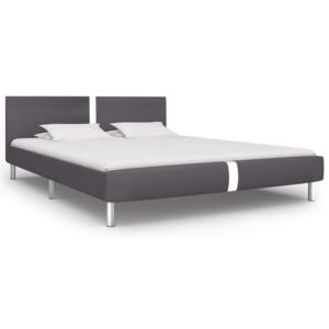 VidaXL Bed Frame Grey Faux Leather 150x200 cm
