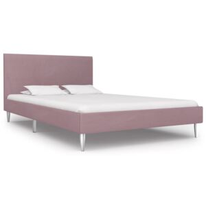 VidaXL Bed Frame Pink Fabric 120x190 cm