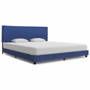 VidaXL Bed Frame Blue Fabric 150x200 cm