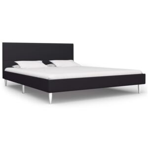 VidaXL Bed Frame Black Fabric 135x190 cm