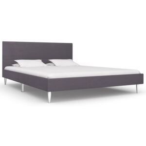 VidaXL Bed Frame Grey Fabric 135x190 cm