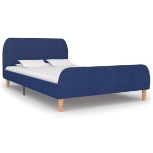 VidaXL Bed Frame Blue Fabric 120x190 cm