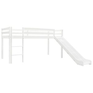 VidaXL Children's Loft Bed Frame with Slide & Ladder Pinewood 97x208 cm