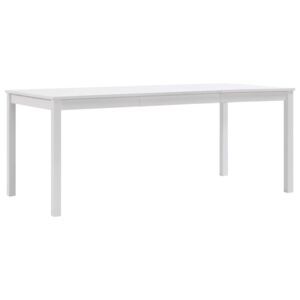 VidaXL Dining Table White 180x90x73 cm Pinewood
