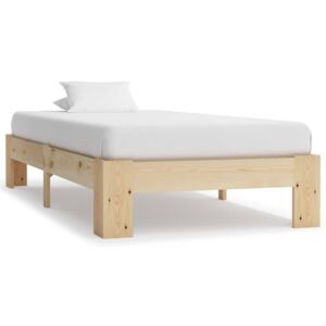 VidaXL Bed Frame Solid Pine Wood 90x200 cm