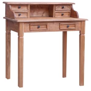 VidaXL Writing Desk with Drawers 90x50x101 cm Solid Reclaimed Wood