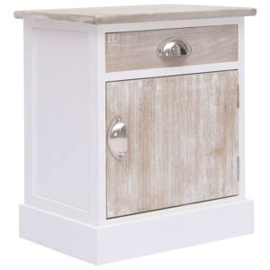 VidaXL Bedside Cabinet 38x28x45 cm Paulownia Wood