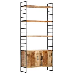 VidaXL 4-Tier Bookcase 80x30x180 cm Rough Mango Wood