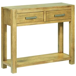 VidaXL Console Table 83x30x73 cm Rustic Oak Wood