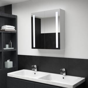 VidaXL LED Bathroom Mirror Cabinet 62x14x60 cm