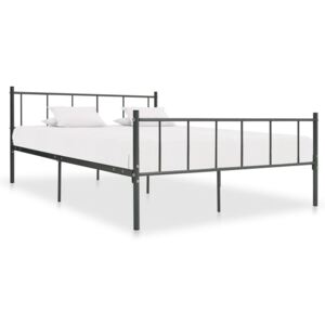 VidaXL Bed Frame Grey Metal 180x200 cm