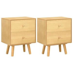 VidaXL Bedside Cabinets 2 pcs 40x30x50 cm Solid Pinewood