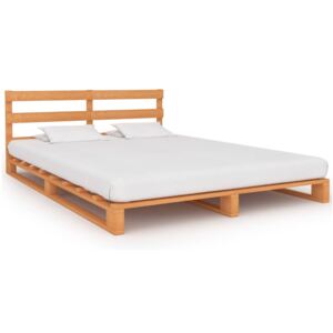 VidaXL Pallet Bed Frame Brown Solid Pine Wood 120x200 cm