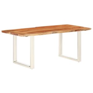 VidaXL Live Edge Table Solid Acacia Wood 180 cm 3.8 cm