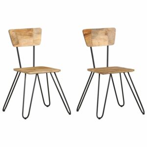 VidaXL Dining Chairs 2 pcs Solid Mango Wood
