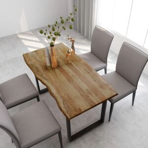 VidaXL Dining Table 140x70x76 cm Solid Acacia Wood