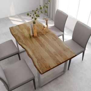 VidaXL Dining Table 160x80x76 cm Solid Acacia Wood