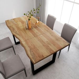 VidaXL Dining Table 180x90x76 cm Solid Acacia Wood