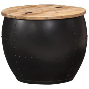 VidaXL Coffee Table Round 53x43 cm Solid Mango Wood