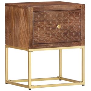 VidaXL Bedside Cabinet 40x30x50 cm Solid Mango Wood