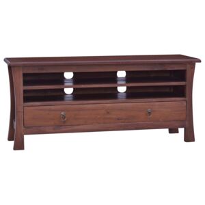 VidaXL TV Cabinet Classical Brown 100x30x45 cm Solid Mahogany Wood