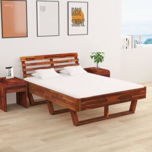 VidaXL Bed Frame Solid Acacia Wood 140x200 cm