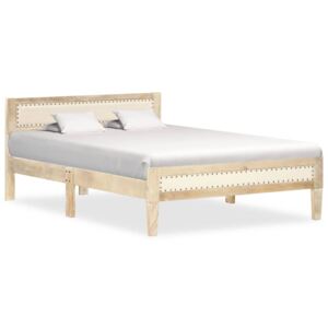 VidaXL Bed Frame Solid Mango Wood 120 cm