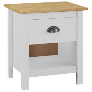 VidaXL Bedside Cabinet Hill Range 46x35x49.5 cm Solid Pine Wood