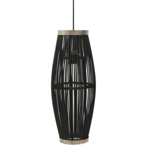 VidaXL Pendant Lamp Black Willow 40 W 25x62 cm Oval E27