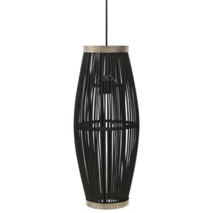 VidaXL Pendant Lamp Black Willow 40 W 21x50 cm Oval E27
