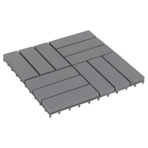 VidaXL Decking Tiles 20 pcs Grey Wash 30x30 cm Solid Acacia Wood