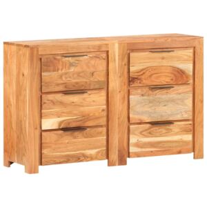 VidaXL Drawer Cabinet 118x33x75 cm Solid Acacia Wood