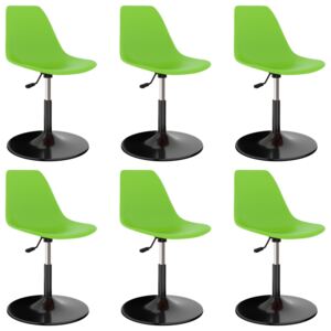 VidaXL Swivel Dining Chairs 6 pcs Green PP