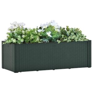 VidaXL Garden Raised Bed with Self Watering System Green 100x43x33 cm