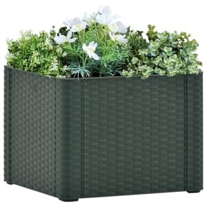 VidaXL Garden Raised Bed with Self Watering System Green 43x43x33 cm