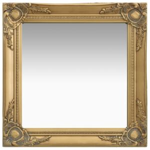 VidaXL Wall Mirror Baroque Style 50x50 cm Gold